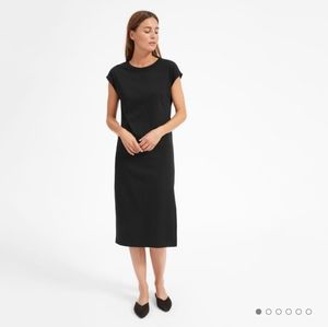 Everlane Luxe Cotton Side Slit Tee Dress